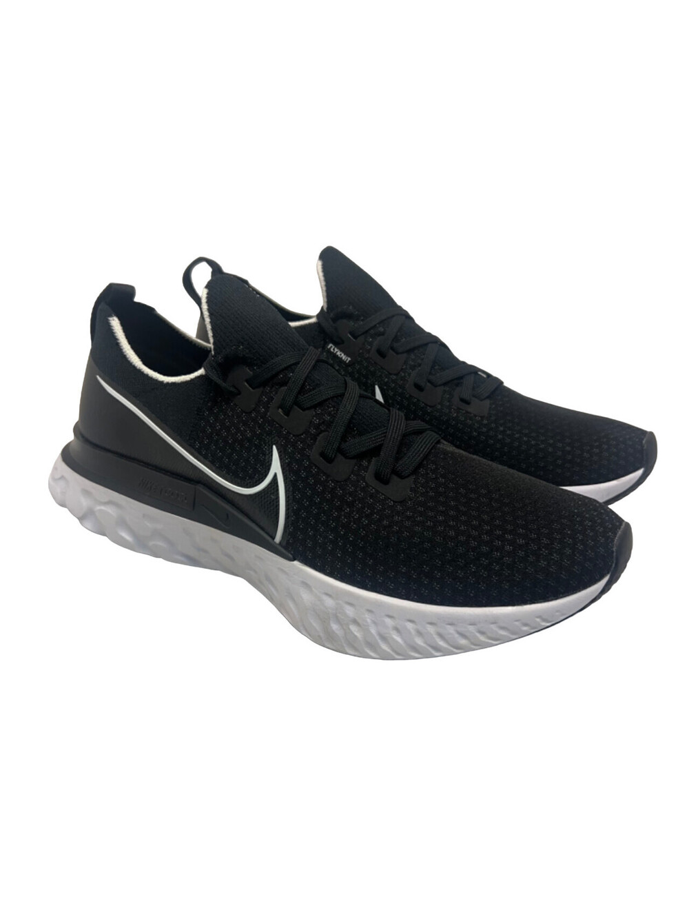 Nike Men’s React Infinity Run Athletic Running Sneakers Black/White Size 14M